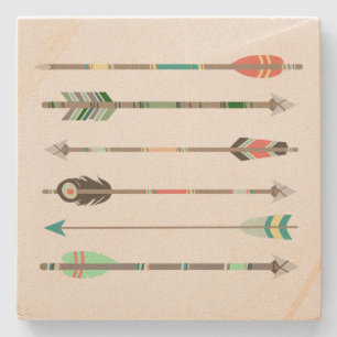 Tribal Arrows Stone Coaster