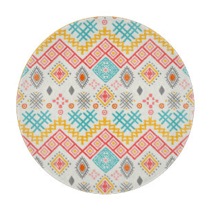 Tribal art: boho geometric print. cutting board