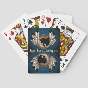 Tribal Art Cards Custom Buffalo Playing Cards