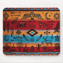 Tribal Art Desk Mouse Pad
