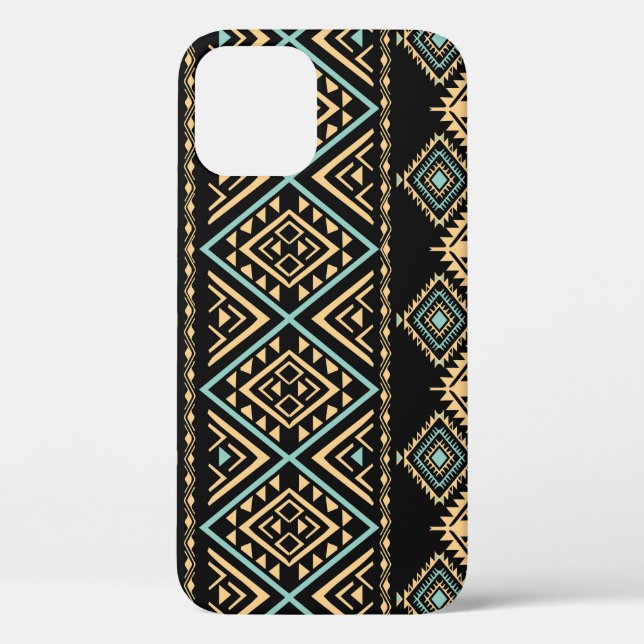 Tribal art, ethnic geometric, colourful pattern. Case-Mate iPhone case (Back)
