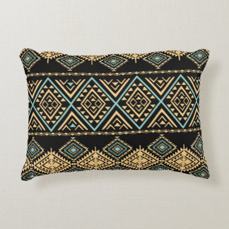 Tribal art, ethnic geometric, colourful pattern. decorative cushion