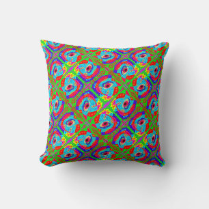 Tribal art inspired design Aboriginal Cushion