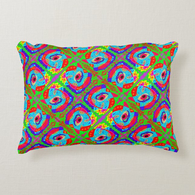 Tribal art inspired design Aboriginal        Decorative Cushion (Front)