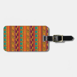 Tribal Art Luggage Tag