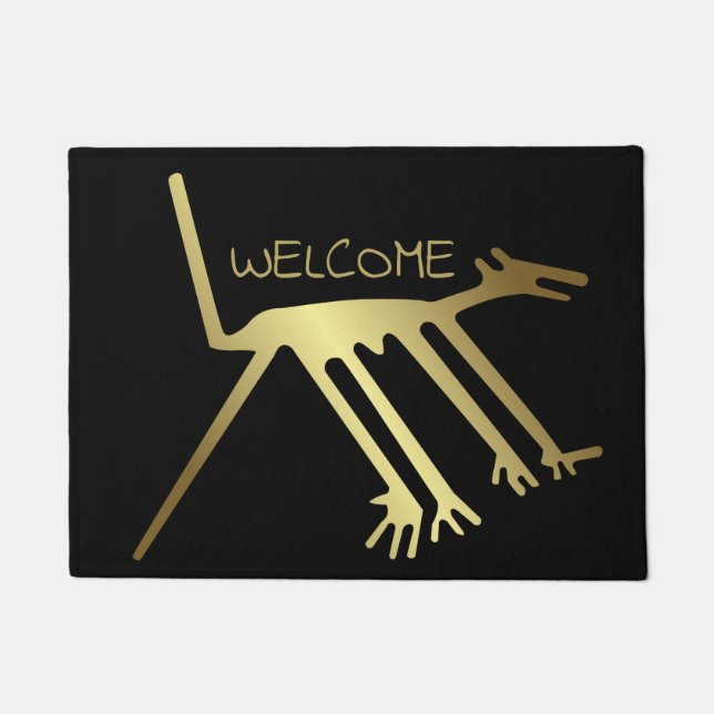 Tribal Art of Ancient Animals Doormat (Front)