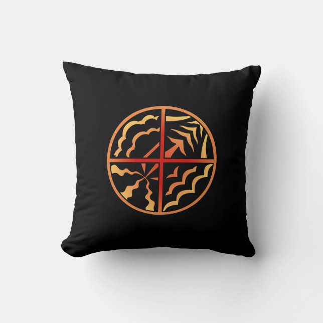 Tribal Art Pillow First Nations Art Pillows (Front)