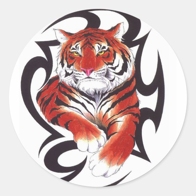Tribal Art The Uncivilized World Classic Round Sticker (Front)