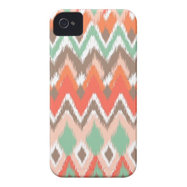 Tribal aztec chevron zig zag stripes ikat pattern Case-Mate iPhone case (Back)