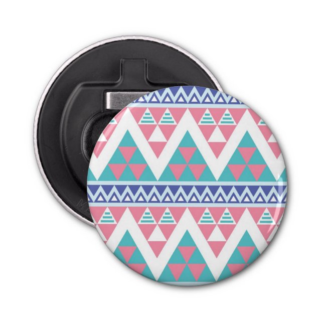 Tribal aztec colourful pattern bottle opener (Front)