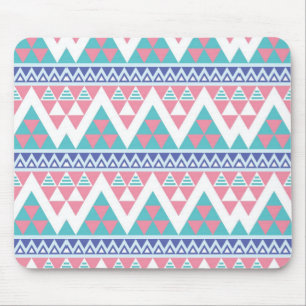 Tribal aztec colourful pattern mouse pad