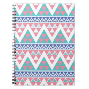 Tribal aztec colourful pattern notebook