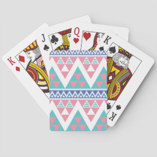 Tribal aztec colourful pattern playing cards