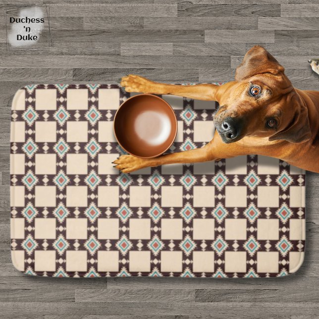 Tribal Aztec Cross Pattern Absorbent Mat (Tribal Aztec Cross Pattern Absorbent Mat)