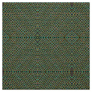 Tribal Aztec Moss Green Turquoise Burlap Weave Fabric
