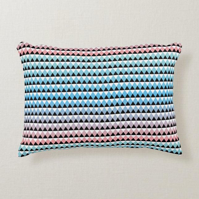 Tribal Aztec Ombre Pattern Decorative Cushion (Front)