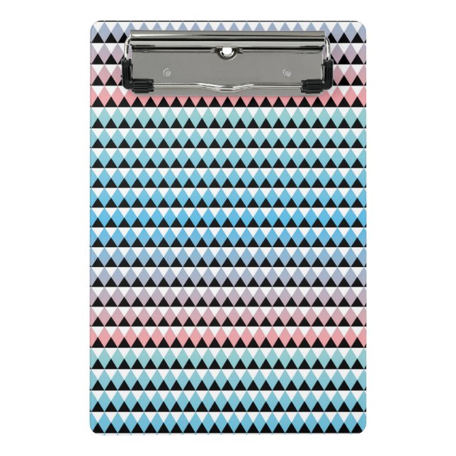 Tribal Aztec Ombre Pattern Mini Clipboard (Front)
