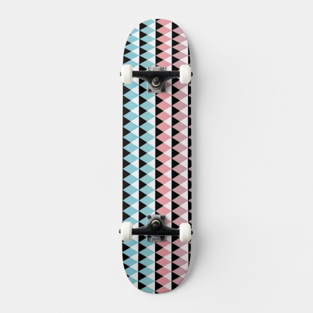 Tribal Aztec Ombre Pattern Skateboard (Front)