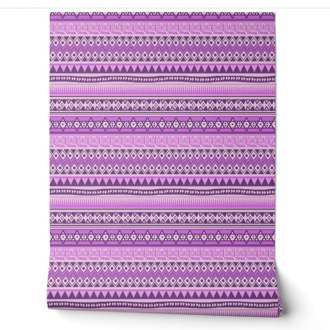 Tribal Aztec Pattern Wallpaper (Unrolling)