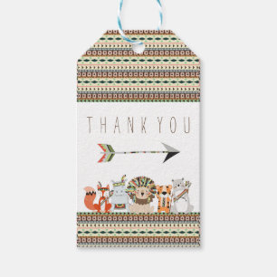 Tribal Baby Shower Gift Tags