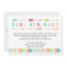 Tribal Baby Sprinkle neutral gender shower invites