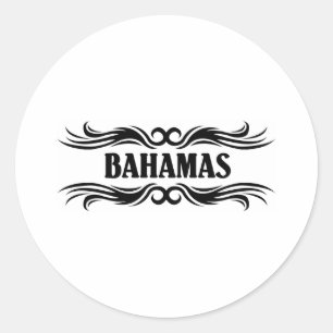 Tribal Bahamas Classic Round Sticker