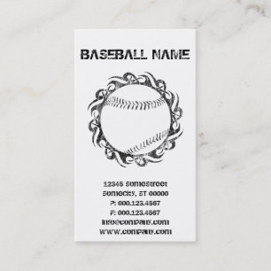tribal baseball business card