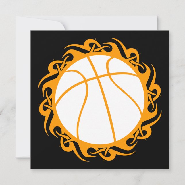 tribal basketball invitation (Front)