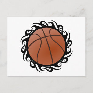 tribal basketball postcard