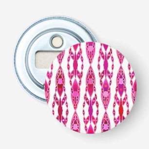 Tribal Batik - Burqundy and Fuchsia Pink Bottle Opener
