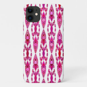 Tribal Batik - Burqundy and Fuchsia Pink Case-Mate iPhone Case