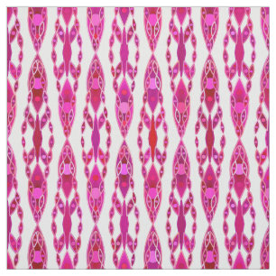 Tribal Batik - Burqundy and Fuchsia Pink Fabric