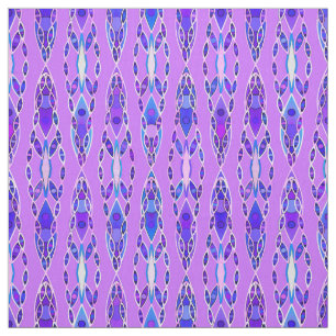 Tribal Batik - Lavender, Blue and Violet Fabric