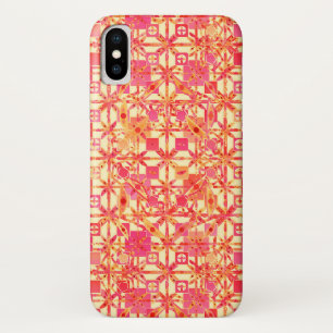 Tribal Batik - orange, coral pink and fuchsia Case-Mate iPhone Case