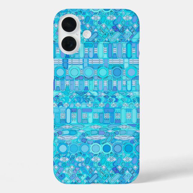 Tribal Batik - shades of blue Case-Mate iPhone Case (Back)