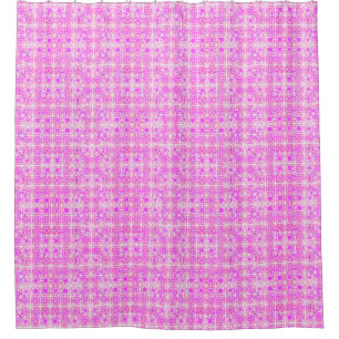 Tribal Batik - shades of pink and orchid Shower Curtain