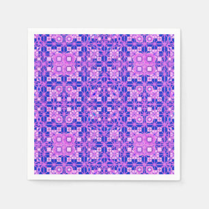 Tribal Batik - shades of purple Napkin