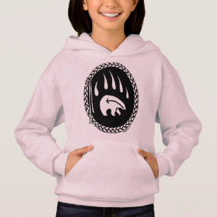 Tribal Bear Art Kids Hoodie Bear Claw Kids Hoodie