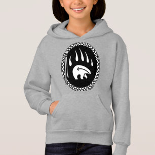 Tribal Bear Art Kid's Sweatshirts Bear Claw Shirt