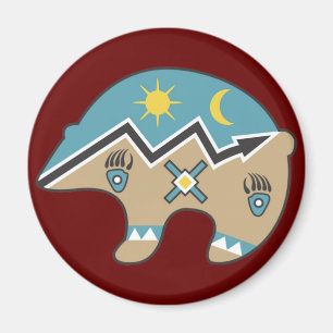 Tribal  Bear Design Magnet