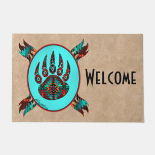 Tribal Bear Paw Doormat