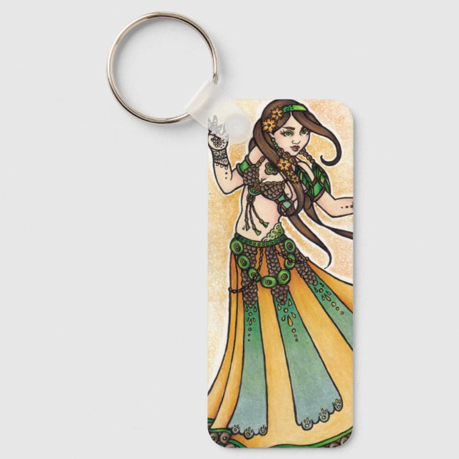 Tribal Belly Dancer Key Ring (Front)