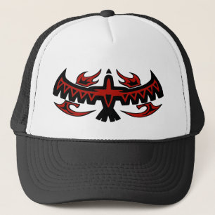 Tribal Bird Wings Truckers Hat