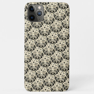Tribal black white and tan iPhone case
