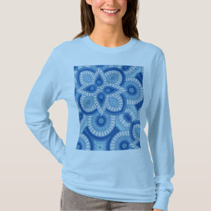 Tribal Blue Tiles  woman's Sweat Shirt
