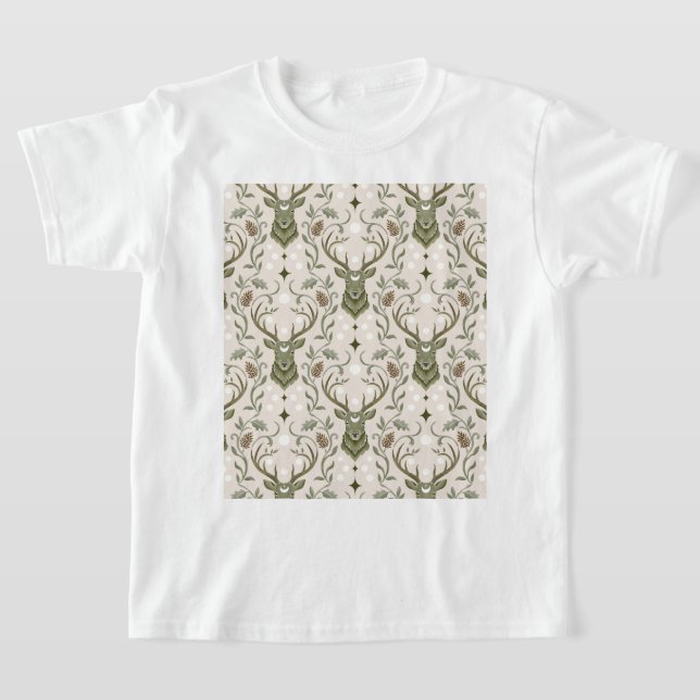 Tribal Boho Deer, Dreaming of Deer T-Shirt (Laydown)