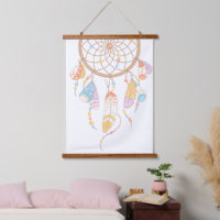 Tribal Boho Dreamcatcher on White