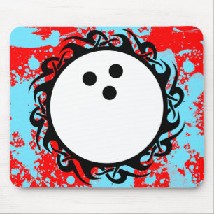 tribal bowling mouse pad
