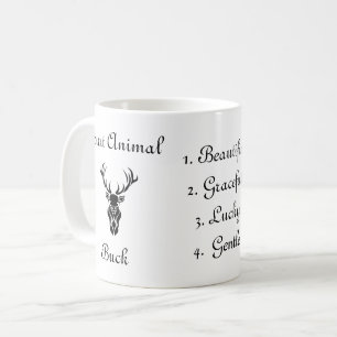 Tribal Buck Totem Spirit Animal Coffee Mug