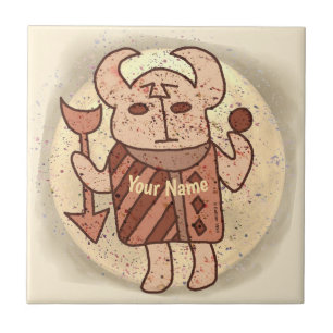 Tribal Bull Rune  Tile